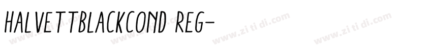 HalvettBlackCond Reg字体转换
